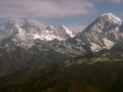 WS AERIAL View of Mount Everest / Kathmandu, Nepal Stock Footage