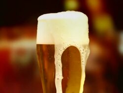 Pouring a glass of beer Stock Footage