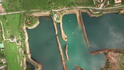 Aerial view of grand canyon Chiangmai Thailand Stock Footage