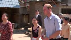 Prince William Meets Locals at Mengman Village News Clip