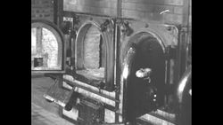 Ovens used for burning corpses of prisoners in Nazi concentration camp News Clip