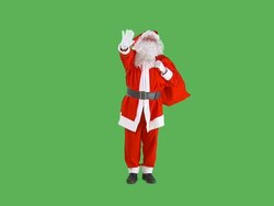 Santa Giving Presents Stock Footage
