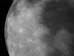 Fly-by Moon to earth HD Stock Footage