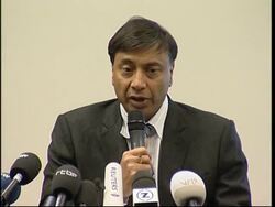 Lakshmi Mittal on bid for European steel company Arcelor News Clip