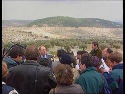 West Bank - Protest over settlement plans News Clip