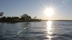 Sailing down Zambezi at sunset News Clip