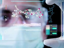 Examining the DNA. Stock Footage