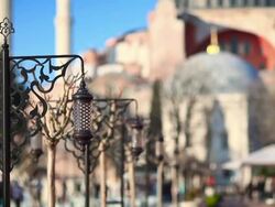 HD: Hagia Sophia, Lamp Stock Footage