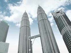 Kuala Lumpur Skyscrapers Stock Footage