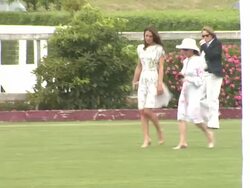 Catherine, Duchess of Cambridge and Prince William, Duke of Cambridge at the Tiffany & Co. Sponsors The Foundation Polo Challenge at Santa Barbara CA. (Footage by WireImage Video/Getty Images Entertainment Video) Stock Footage