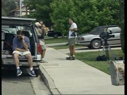 USA: CALIFORNIA: MEDIA CREWS AWAIT ARRIVAL OF 63 YEAR OLD MOTHER Instructional Video