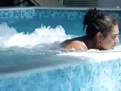 Woman in the spa (HD) Stock Footage