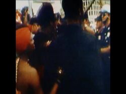 SYND 28/06/74 PROTESTERS CLASH WITH POLICE DURING PROTEST IN ATLANTA News Clip