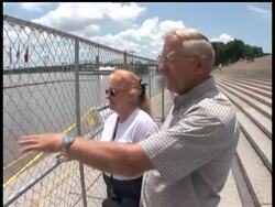 Dozens of homes are threatened in St. Charles County, Missouri, near St. Louis after water overtopped a levee. But towns up and down the Mississippi River are confident the worst is over as forecasters scaled back their projected river crests. News Clip