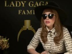 INTERVIEW: Lady Gaga on wanting to communicate with her fans in new and different ways for her next album, with products, etc at Lady Gaga Fame Eau De Parfum Launch Event Stock Footage