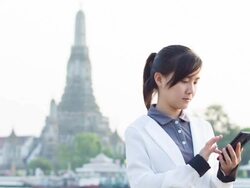 Smart Phone for Business,Thailand Stock Footage