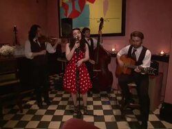 ATMOSPHERE: jazz band at Clos du Bois Rouge New York Launch Stock Footage