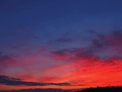 Red Sunrise Stock Footage