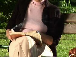 HD: Senior Woman In The Park Stock Footage