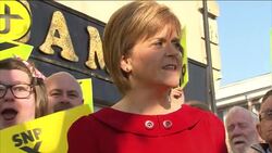 Nicola Sturgeon Campaigning in Ayrshire - General Election 2015 News Clip