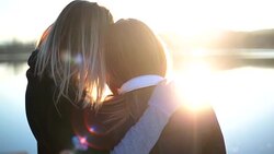 Women, together Stock Footage