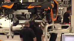 McLaren sports cars on production line News Clip