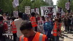 Local Residents March Against Olympic Missiles News Clip