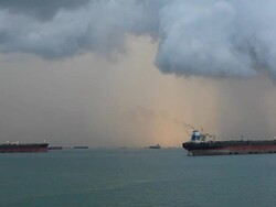 Sea clouds Stock Footage