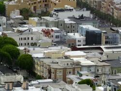 City neighborhoods in San Francisco Stock Footage