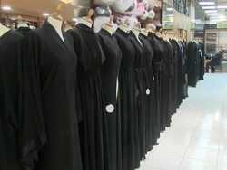 Emirati Traditional Clothing Store Stock Footage