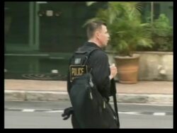 Security increased during Bush's visit, students promise more protests News Clip