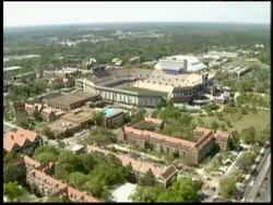 Aerial Views of the University of Florida's Campus Stock Footage