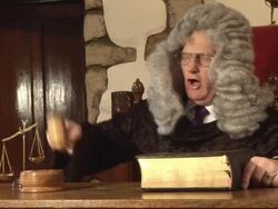 Judge hitting Gavel in  Court  2 Stock Footage