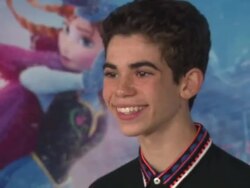 Cameron Boyce at Walt Disney Animation Studios''Frozen' Los Angeles Premiere in Hollywood, CA, on 11/19/2013. (Footage by WireImage Video/Getty Images) Stock Footage
