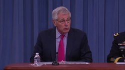 Chuck Hagel says 200 US military advisers are in Iraq in non combat role News Clip
