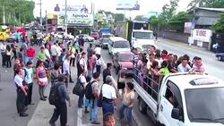 VOICED : Gobierno enfrenta paro de transporte incitado por la Mara 18 News Clip