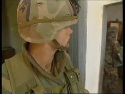 YUGOSLAVIA: KOSOVO: US PATROL REACT TO KLA SHOW OF STRENGTH News Clip