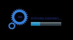 downloading progress bar Stock Footage
