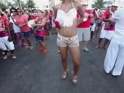 First 2014 Carnival Street Parade in Rio Stock Footage