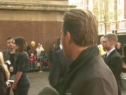 Ewan McGregor at Salmon Fishing In The Yemen European Premiere at ODEON Kensington on April 10, 2012 in London, England. Stock Footage