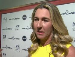 INTERVIEW - Nancy Dubuc on being honored at March of Dimes Celebration of Babies Luncheon Honoring Jennifer Lopez in Los Angeles, CA on 12/06/13 Stock Footage