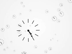 Clocks composite loop background Stock Footage