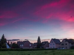 CRANE UP: Suburban Houses Stock Footage