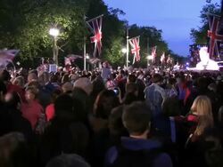 ATMOSPHERE: BBC Concert Diamond Jubilee at Buckingham Palace on June 04, 2012 in London, England (Footage by WireImage Video/Getty Images) Stock Footage