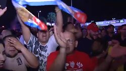 CLEAN : Party in Miami as news of Fidel Castro's death spreads News Clip