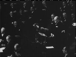 MR CHURCHILL SPEAKS TO AMERICA - News Clip