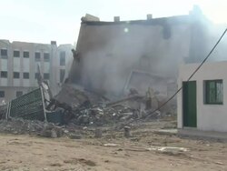 Hamas Interior Ministry Hit by Israeli Air Force News Clip