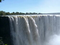 victoria falls in zimbabwe Stock Footage