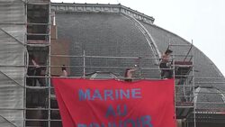 CLEAN : Women's group stages anti-FN protest as France votes News Clip