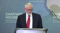 Jeremy Corbyn speech at Chatham House News Clip